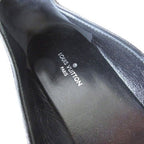 Louis Vuitton Espadrilles Slip on Shoes Monogram Flower Black — view 3