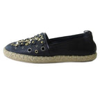Louis Vuitton Espadrilles Slip on Shoes Monogram Flower Black — view 2