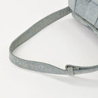 Bottega Veneta Maxi Intrecciato Cassette Shoulder Bag Denim Fabric Indigo Washed — view 7