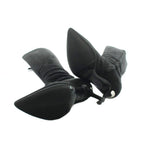 Louis Vuitton Long Boots Pointed Toe Logo Suede 35.5 Black — view 5