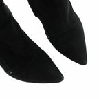 Louis Vuitton Long Boots Pointed Toe Logo Suede 35.5 Black — view 4