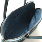 Hermes Bolide Hand Tote Blue Leather Purse — view 8