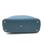 Hermes Bolide Hand Tote Blue Leather Purse — view 4