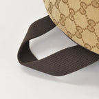 Gucci GG Canvas Backpack Brown Beig Leather Pattern — view 7
