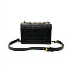 Dior Shoulder Bag Black Gold Miss Caro Macro Cannage Chain — view 3