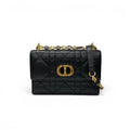 Dior Shoulder Bag Black Gold Miss Caro Macro Cannage Chain