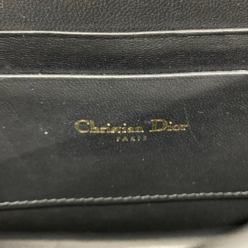 Dior Shoulder Bag Black Gold Miss Caro Macro Cannage Chain — view 8