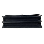 Chanel Clutch Quilted Black 2-Way Bijou Handle Chain Gold — view 5