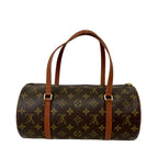 Louis Vuitton Vintage Papillon 30 Monogram Leather Boston Bag Brown — view 3