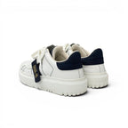 Dior Id Sneakers Leather Rubber White Black Logo Velcro — view 4