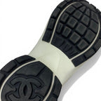 Chanel Sneakers Suede Leather Fabric Multicolor Mesh CC Logo — view 8