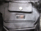 Prada Mini Tote Gray Brown Landscape Painting Nylon Leather — view 8