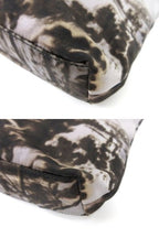 Prada Mini Tote Gray Brown Landscape Painting Nylon Leather — view 5