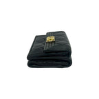 Chanel Card with Caviar Leather Trifold Wallet Black — view 5