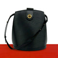 Louis Vuitton Vintage Cluny Epi Leather Shoulder Bag Crossbody Black Noir