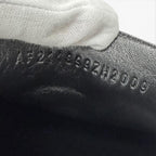 Hermes Moccasins Paris Suede Leather Logo Loafers Flat Shoes Black — view 8