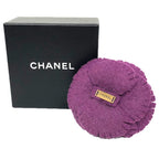 Chanel Camellia Brooch Corsage Flower Purple