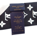 Louis Vuitton Bandeau BB Monogram Infinity Scarf Silk Black Blanc White Monotone