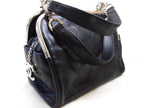 Chanel Handbag Black Silver Lambskin CC Logo — view 2