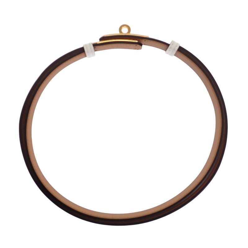 Hermes Kelly 18 Slim Belt Veau Epsom White Pink Gold SA — view 5