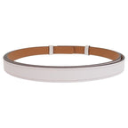Hermes Kelly 18 Slim Belt Veau Epsom White Pink Gold SA — view 4