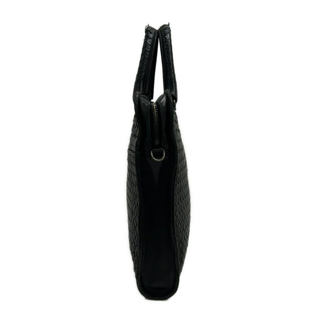 Bottega Veneta Business Bag Intrecciato Black No Lock Leather — view 4