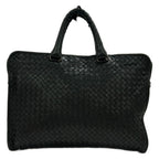 Bottega Veneta Business Bag Intrecciato Black No Lock Leather — view 3
