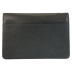 Louis Vuitton Taiga Selenga Black Silver Leather Clutch — view 2