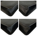 Louis Vuitton Taiga Selenga Black Silver Leather Clutch — view 4