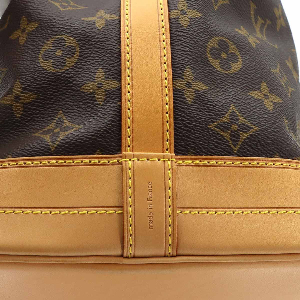Louis Vuitton Monogram Noe Shoulder Bag Brown Gold Vintage — view 8