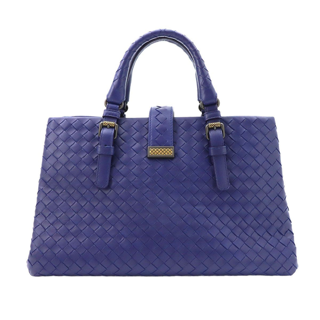 Bottega Veneta Intrecciato Small Rome 2-Way Tote Leather Purple — view 3