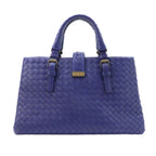 Bottega Veneta Intrecciato Small Rome 2-Way Tote Leather Purple — view 3