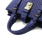 Bottega Veneta Intrecciato Small Rome 2-Way Tote Leather Purple — view 6