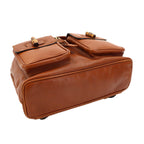 Gucci Bamboo Backpack Leather Brown Gold — view 4