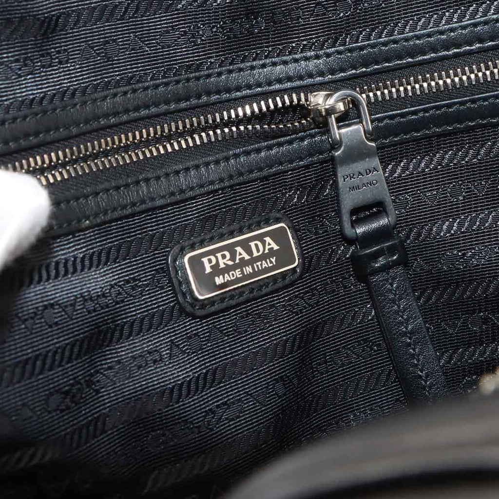 Prada Diagram Backpack Leather Nero — view 7