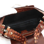 Gucci Horsebit Shoulder Bag Croco Embossed Leather Brown — view 6