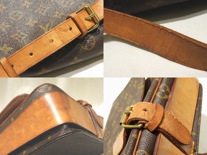 Louis Vuitton Cartouchiere GM Shoulder Bag Monogram Belt Opening/closing Vintage — view 4