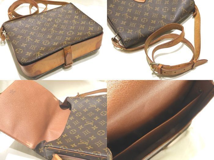 Louis Vuitton Cartouchiere GM Shoulder Bag Monogram Belt Opening/closing Vintage — view 2