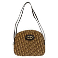 Dior Trotter Beige Brown Gold Canvas Shoulder