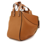Loewe Hammock Small 2-Way Bag Leather Brown Gold — view 3