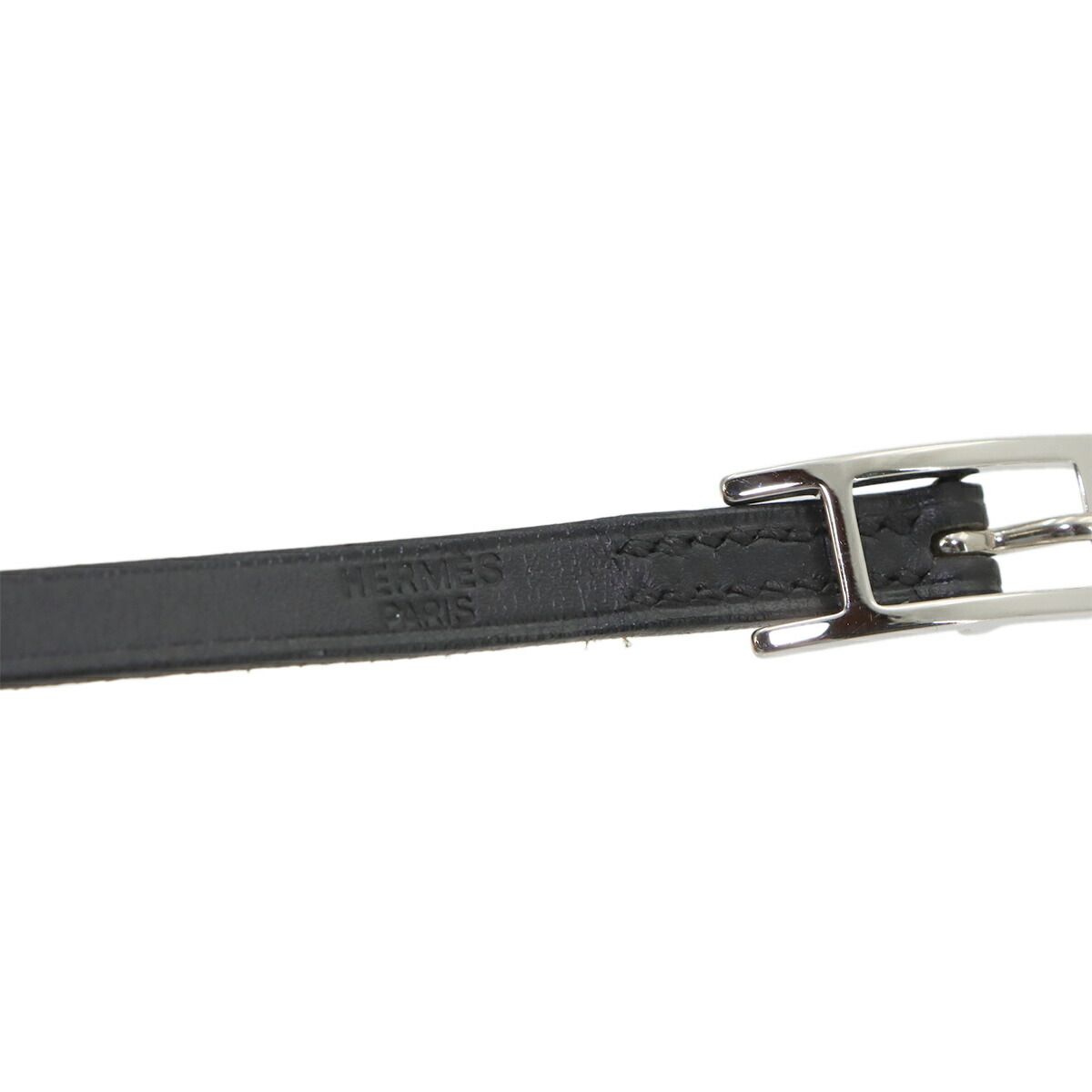 Hermes Hapi 3 Bracelet Swift Black Silver — view 4
