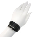 Hermes Hapi 3 Bracelet Swift Black Silver — view 9