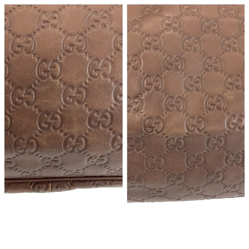 Gucci Guccissima Ski Brown Gold Leather Tote — view 6