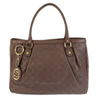 Gucci Guccissima Ski Brown Gold Leather Tote