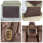 Gucci Guccissima Ski Brown Gold Leather Tote — view 3