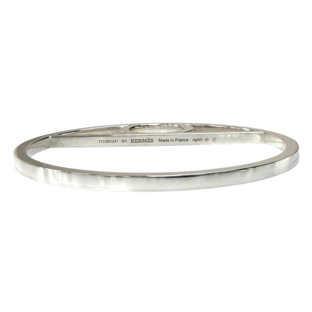 Hermes Chaine D'ancre Game Bangle Silver Bracelet — view 3