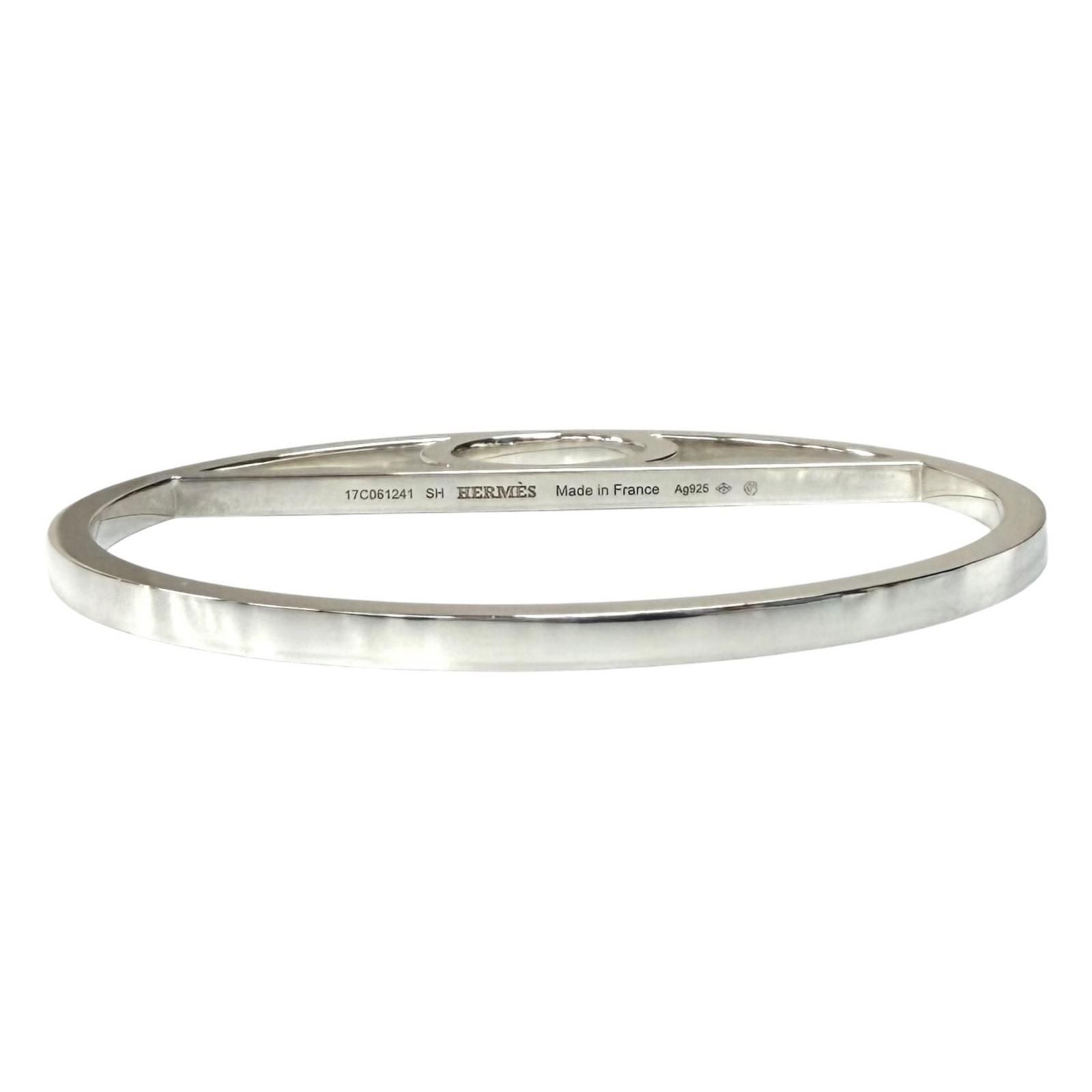 Hermes Chaine D'ancre Game Bangle Silver Bracelet — view 3