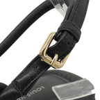 Louis Vuitton Square Toe Back Strap Flat Leather Sandals Black — view 5