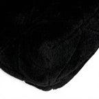 Prada Triangle Logo 2-Way Shearling Fur Shoulder Bag Black — view 8