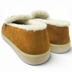 Prada Shearling Triangle Logo Plate Loafers Flat Shoes Brown 7 — view 6